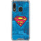 DC Comics Superman Logo Background Pattern Galaxy A30 Clear Case