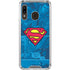 DC Comics Superman Logo Background Pattern Galaxy A30 Clear Case
