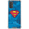 DC Comics Superman Logo Background Pattern Galaxy A32 5G Clear Case