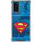 DC Comics Superman Logo Background Pattern Galaxy Note20 5G Clear Case