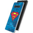 DC Comics Superman Logo Background Pattern Galaxy S10 Plus Skin