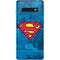 DC Comics Superman Logo Background Pattern Galaxy S10 Skin