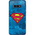 DC Comics Superman Logo Background Pattern Galaxy S10e Skin
