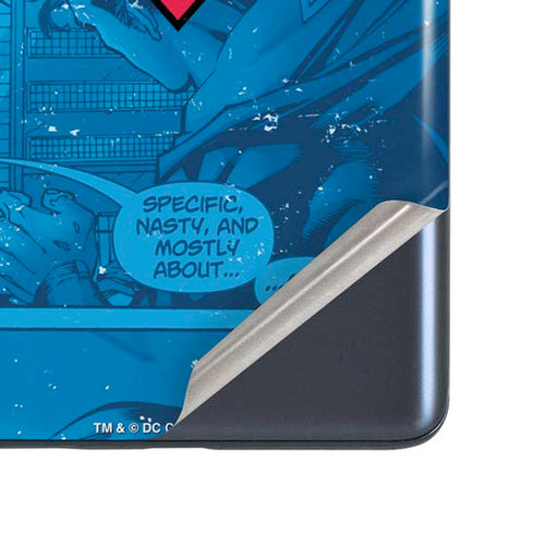 DC Comics Superman Logo Background Pattern Galaxy S20 Fan Edition Skin