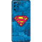 DC Comics Superman Logo Background Pattern Galaxy S20 Plus Skin