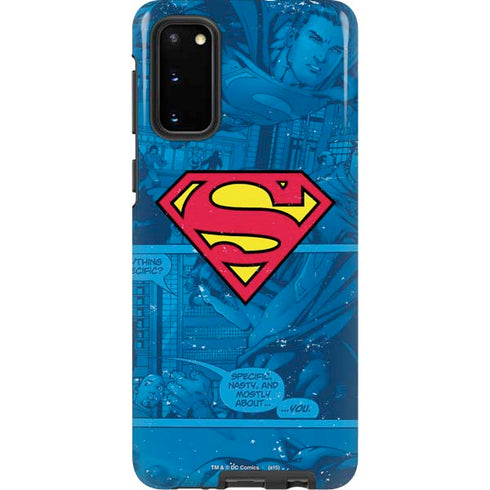 DC Comics Superman Logo Background Pattern Galaxy S20 Pro Case