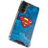 DC Comics Superman Logo Background Pattern Galaxy S22 Plus Clear Case