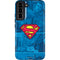 DC Comics Superman Logo Background Pattern Galaxy S22 Plus Pro Case