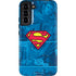 DC Comics Superman Logo Background Pattern Galaxy S22 Plus Pro Case