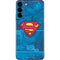 DC Comics Superman Logo Background Pattern Galaxy S22 Plus Skin