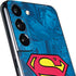 DC Comics Superman Logo Background Pattern Galaxy S22 Skin