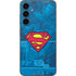 DC Comics Superman Logo Background Pattern Galaxy S23 FE Skin
