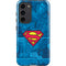 DC Comics Superman Logo Background Pattern Galaxy S23 Plus Pro Case