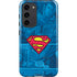 DC Comics Superman Logo Background Pattern Galaxy S23 Plus Pro Case