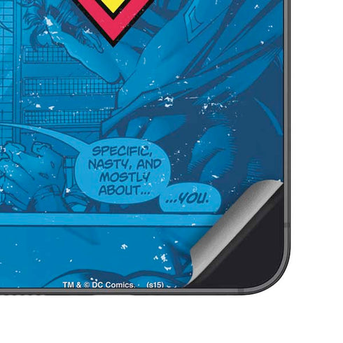 DC Comics Superman Logo Background Pattern Galaxy S23 Skin