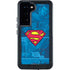 DC Comics Superman Logo Background Pattern Galaxy S23 Waterproof Case