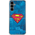 DC Comics Superman Logo Background Pattern Galaxy S24 Plus Clear Case