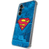 DC Comics Superman Logo Background Pattern Galaxy S24 Plus Clear Case