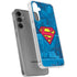 DC Comics Superman Logo Background Pattern Galaxy S24 Plus Clear Case