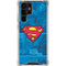 DC Comics Superman Logo Background Pattern Galaxy S24 Ultra Clear Case