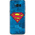 DC Comics Superman Logo Background Pattern Galaxy S8 Skin