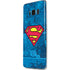 DC Comics Superman Logo Background Pattern Galaxy S8 Skin