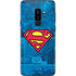 DC Comics Superman Logo Background Pattern Galaxy S9 Plus Skin