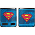 DC Comics Superman Logo Background Pattern Galaxy Z Flip Skin