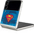 DC Comics Superman Logo Background Pattern Galaxy Z Flip3 5G Skin