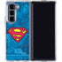 DC Comics Superman Logo Background Pattern Galaxy Z Fold5 5G Clear Case