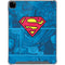 DC Comics Superman Logo Background Pattern iPad Pro 12.9in (2020) Clear Case