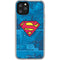 DC Comics Superman Logo Background Pattern iPhone 11 Pro Clear Case