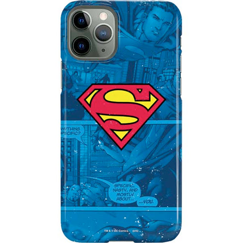 DC Comics Superman Logo Background Pattern iPhone 11 Pro Lite Case