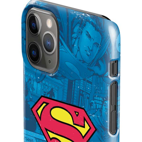 DC Comics Superman Logo Background Pattern iPhone 11 Pro Lite Case