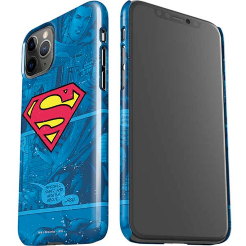 DC Comics Superman Logo Background Pattern iPhone 11 Pro Lite Case