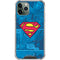 DC Comics Superman Logo Background Pattern iPhone 11 Pro Max Clear Case