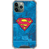 DC Comics Superman Logo Background Pattern iPhone 11 Pro Max Clear Case