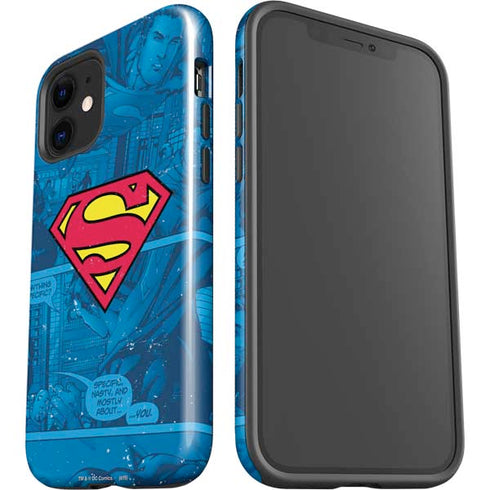 DC Comics Superman Logo Background Pattern iPhone 12 Impact Case