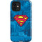 DC Comics Superman Logo Background Pattern iPhone 12 Mini Impact Case