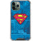 DC Comics Superman Logo Background Pattern iPhone 12 Pro Clear Case