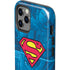DC Comics Superman Logo Background Pattern iPhone 12 Pro Max Impact Case