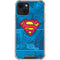 DC Comics Superman Logo Background Pattern iPhone 14 Plus Clear Case