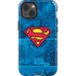 DC Comics Superman Logo Background Pattern iPhone 15 Impact Case