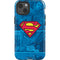 DC Comics Superman Logo Background Pattern iPhone 14 Impact Case