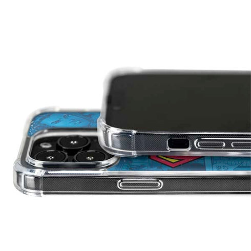 DC Comics Superman Logo Background Pattern iPhone 15 Pro MagSafe Case