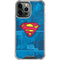 DC Comics Superman Logo Background Pattern iPhone 15 Pro Max Clear Case