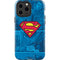 DC Comics Superman Logo Background Pattern iPhone 15 Pro Max Impact Case