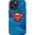 DC Comics Superman Logo Background Pattern iPhone 15 Pro Max Impact Case