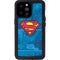 DC Comics Superman Logo Background Pattern iPhone 14 Pro Max Waterproof Case