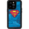 DC Comics Superman Logo Background Pattern iPhone 14 Pro Waterproof Case